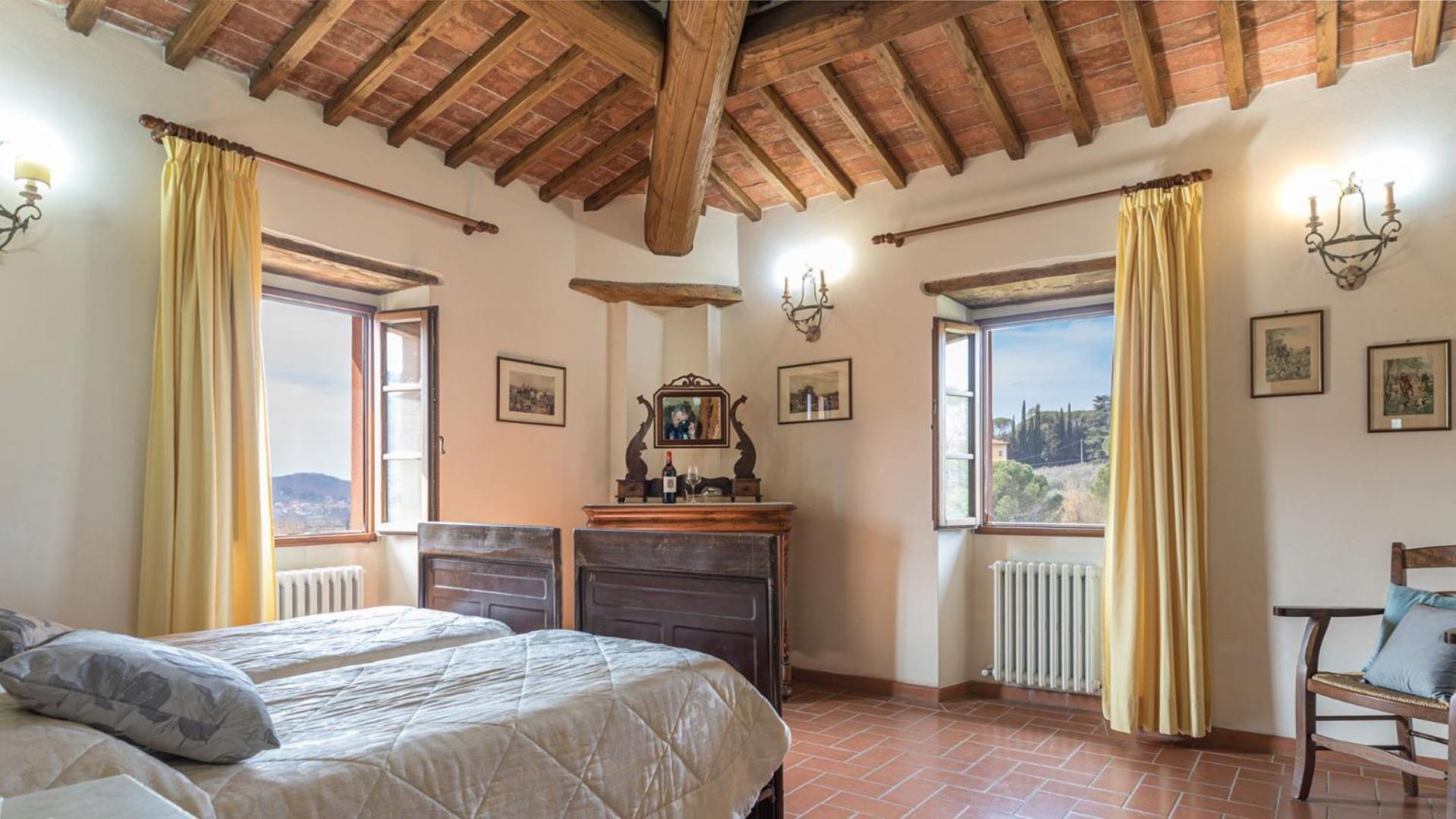 Casale Presciano Apartman Pergine Valdarno Szoba fotó