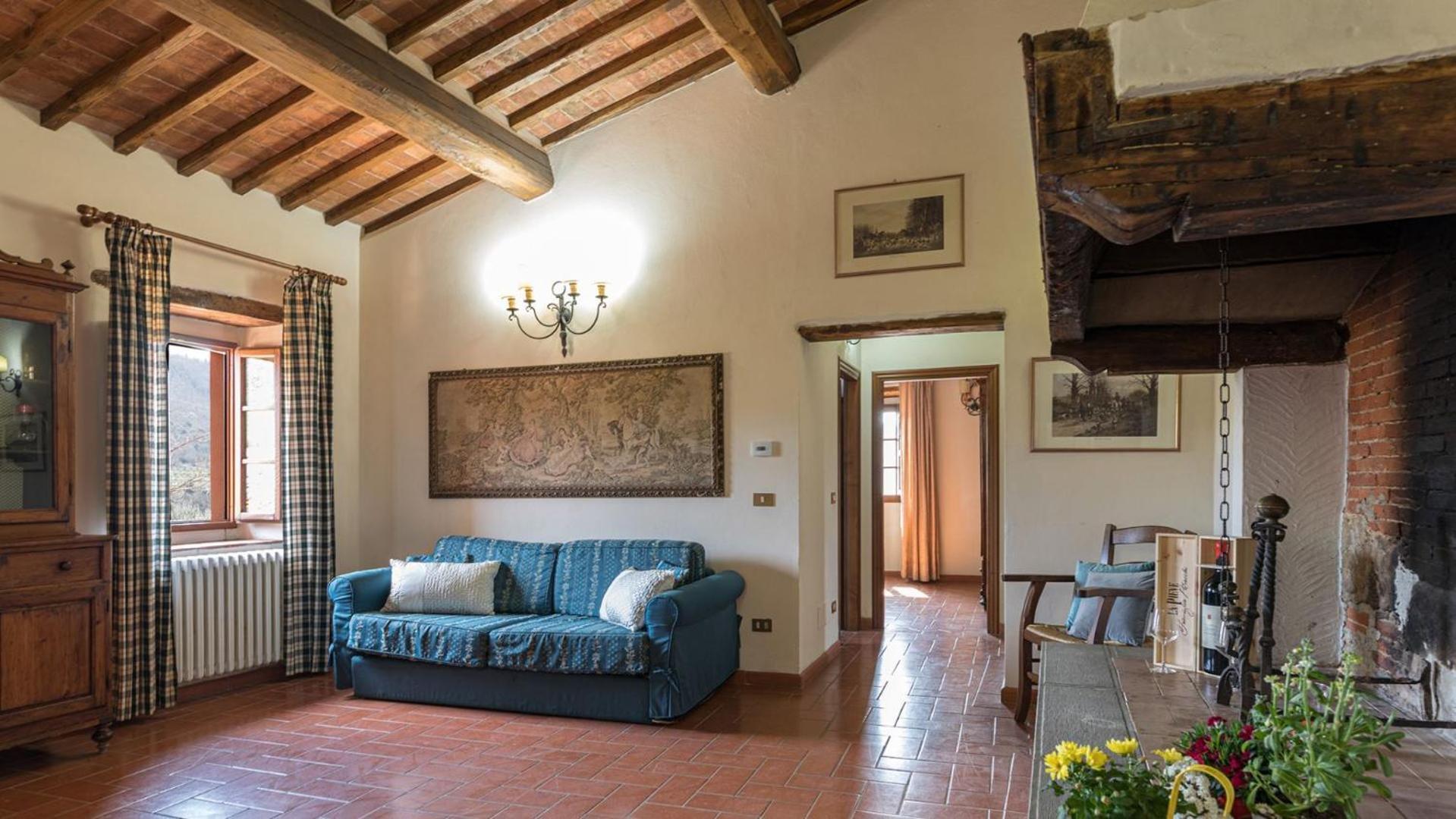 Casale Presciano Apartman Pergine Valdarno Szoba fotó
