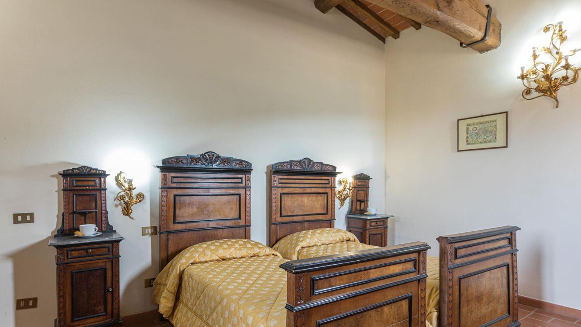Casale Presciano Apartman Pergine Valdarno Szoba fotó